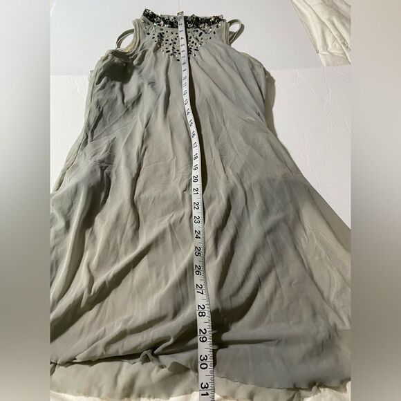 Weissman solo dance costume gray mesh tunic stoned Overdress D10664 MA adult - Picture 9 of 15
